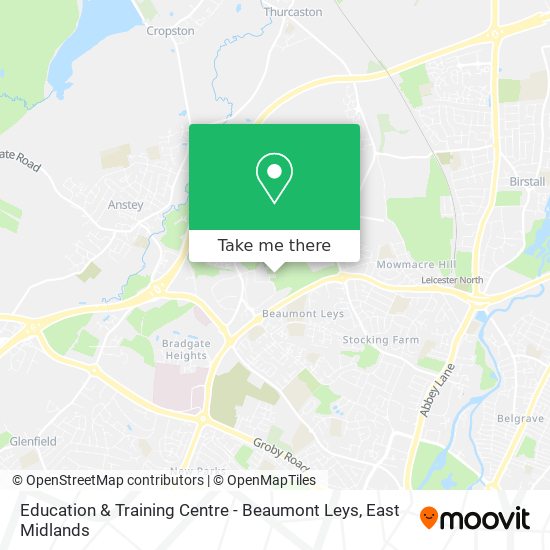 How to get to Education Training Centre Beaumont Leys in