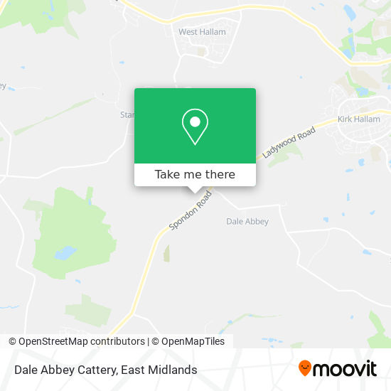 Dale Abbey Cattery map