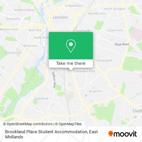 Brookland Place Student Accommodation map