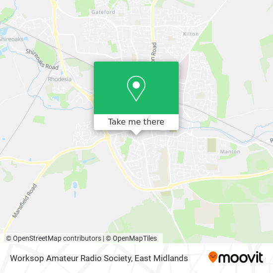 Worksop Amateur Radio Society map