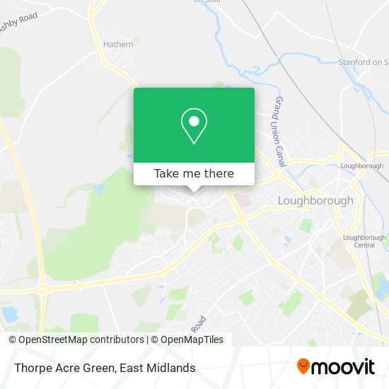 Thorpe Acre Green map