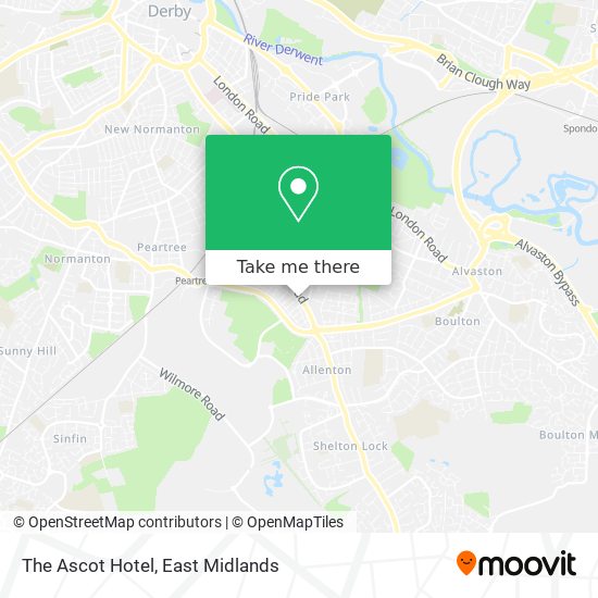 The Ascot Hotel map