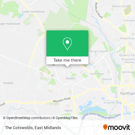 The Cotswolds map