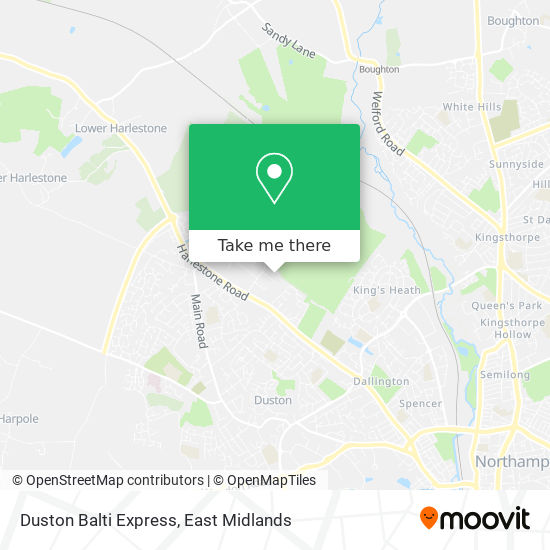 Duston Balti Express map