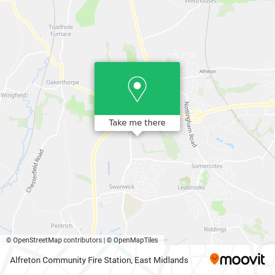 Alfreton Community Fire Station map