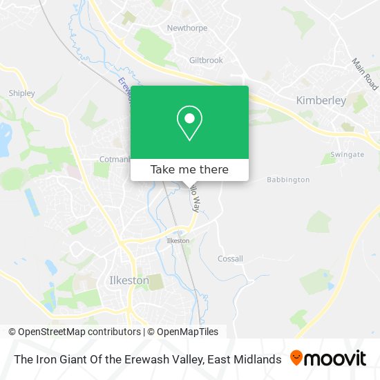 The Iron Giant Of the Erewash Valley map