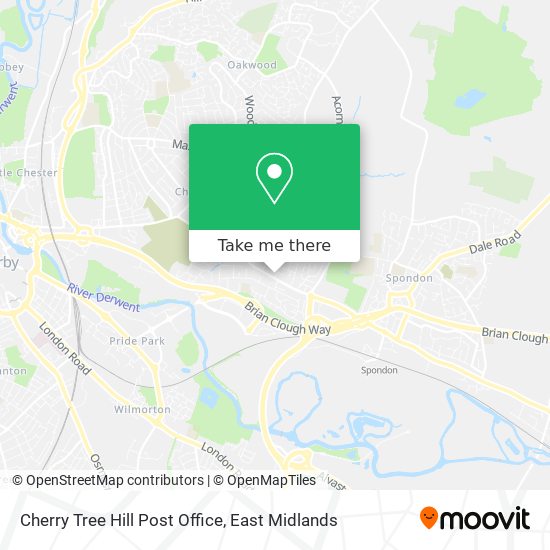 Cherry Tree Hill Post Office map
