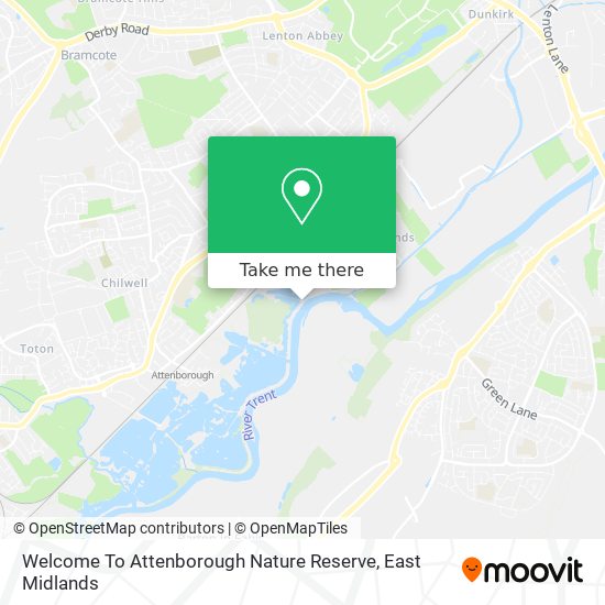 Welcome To Attenborough Nature Reserve map