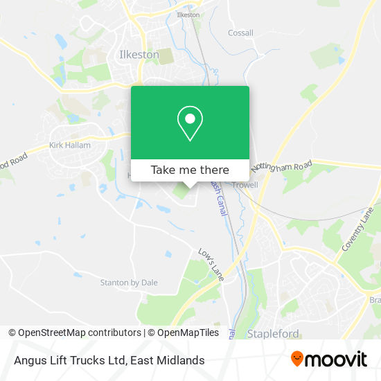 Angus Lift Trucks Ltd map