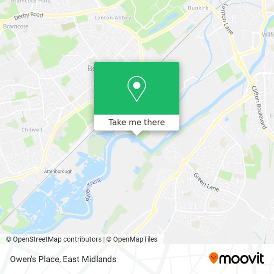 Owen's Place map