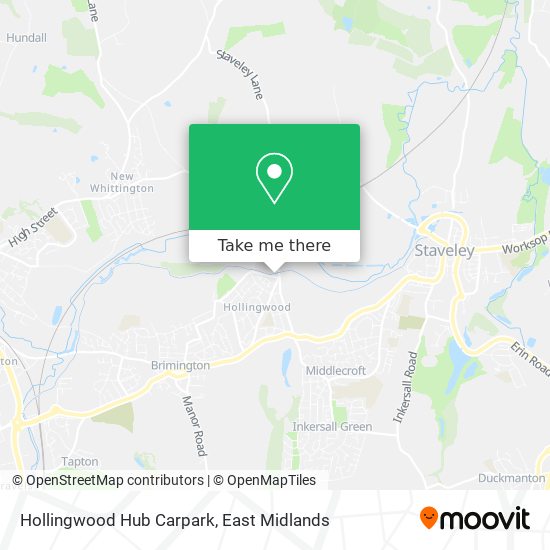 Hollingwood Hub Carpark map