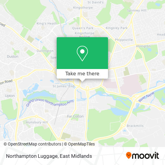 Northampton Luggage map