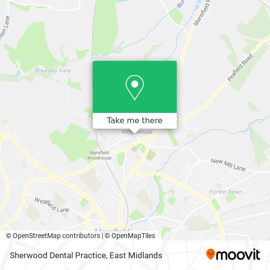 Sherwood Dental Practice map