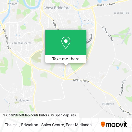 The Hall, Edwalton - Sales Centre map