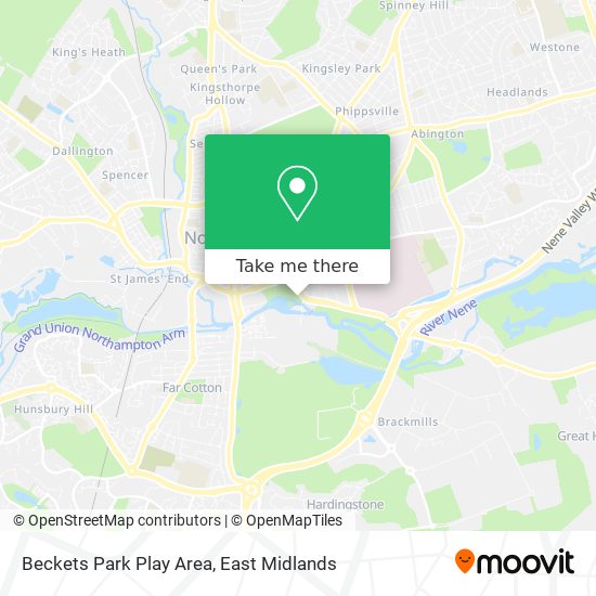 Beckets Park Play Area map