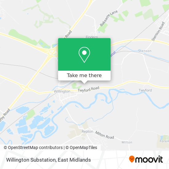 Willington Substation map