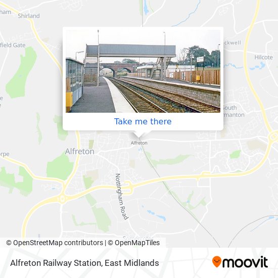 Alfreton Railway Station map