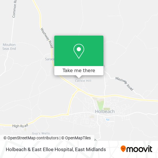 Holbeach & East Elloe Hospital map