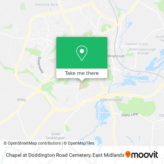 Chapel at Doddington Road Cemetery map