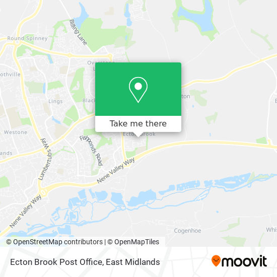 Ecton Brook Post Office map