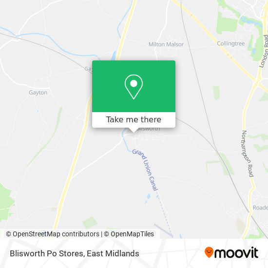 Blisworth Po Stores map