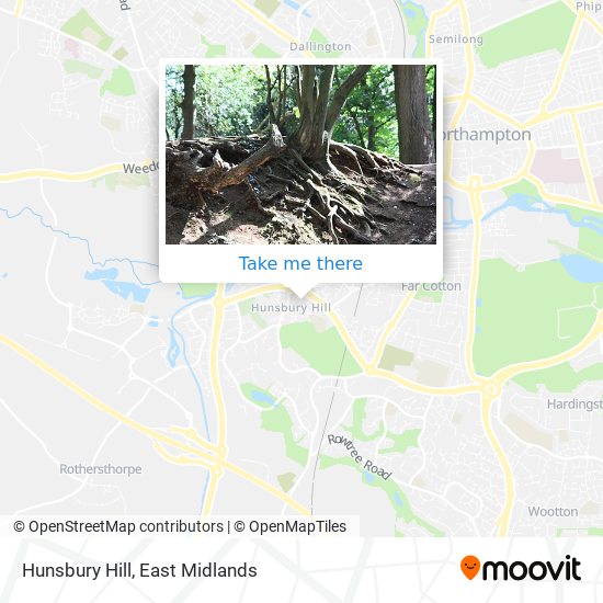 Hunsbury Hill map