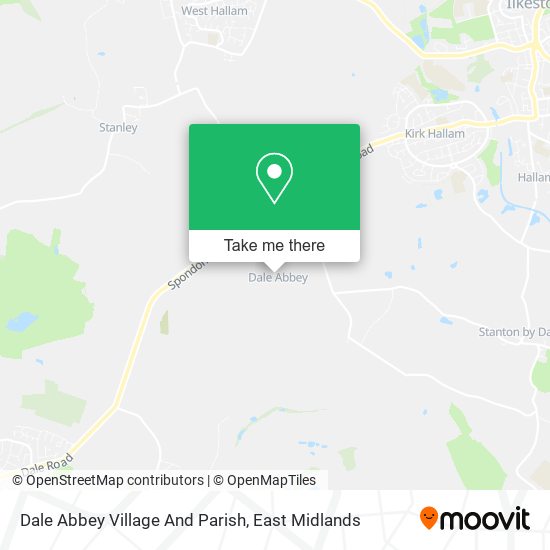 Dale Abbey Village And Parish map
