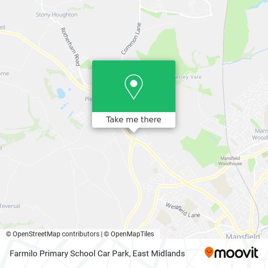 Farmilo Primary School Car Park map