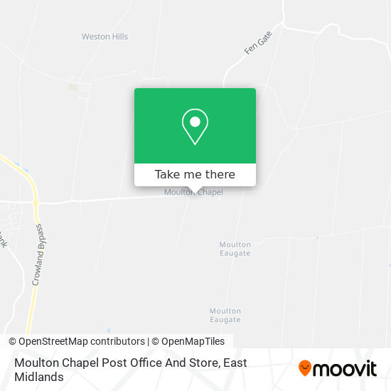 Moulton Chapel Post Office And Store map