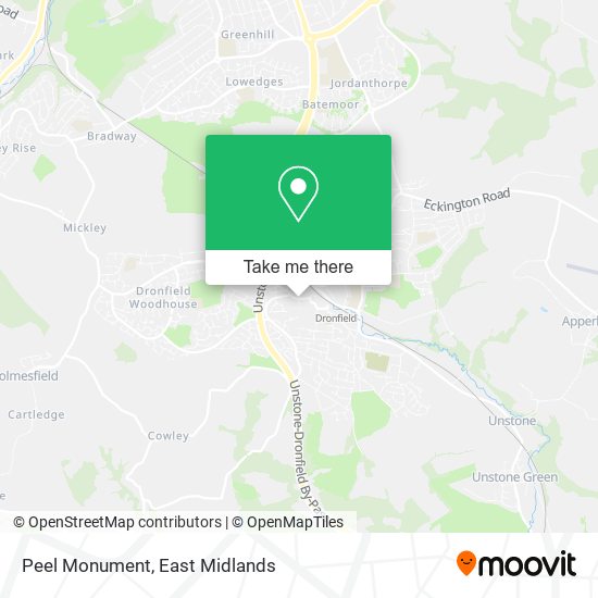 Peel Monument map