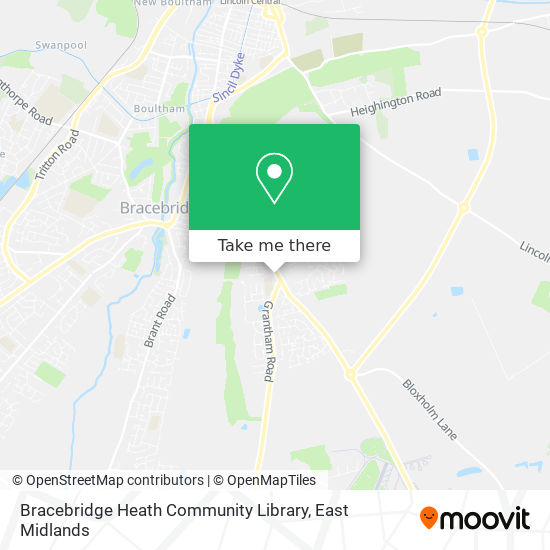 Bracebridge Heath Community Library map