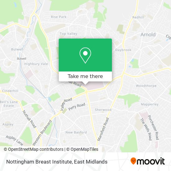 Nottingham Breast Institute map