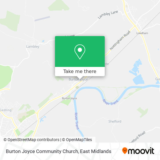 Burton Joyce Community Church map