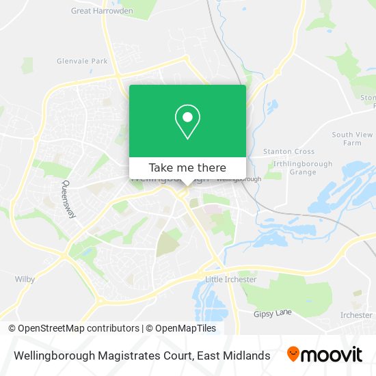 Wellingborough Magistrates Court map