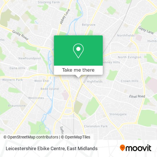 Leicestershire Ebike Centre map