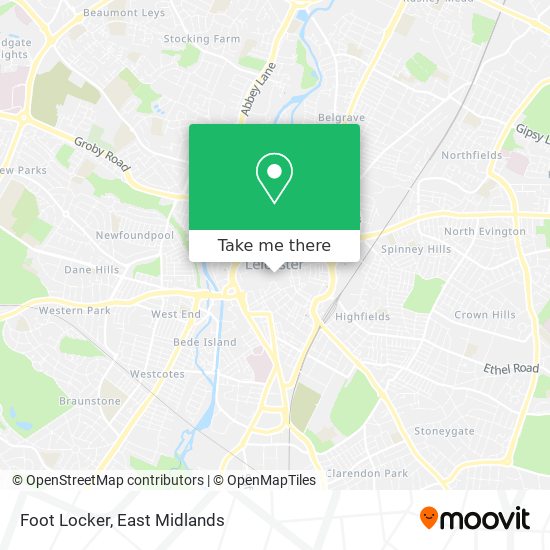 Foot Locker map