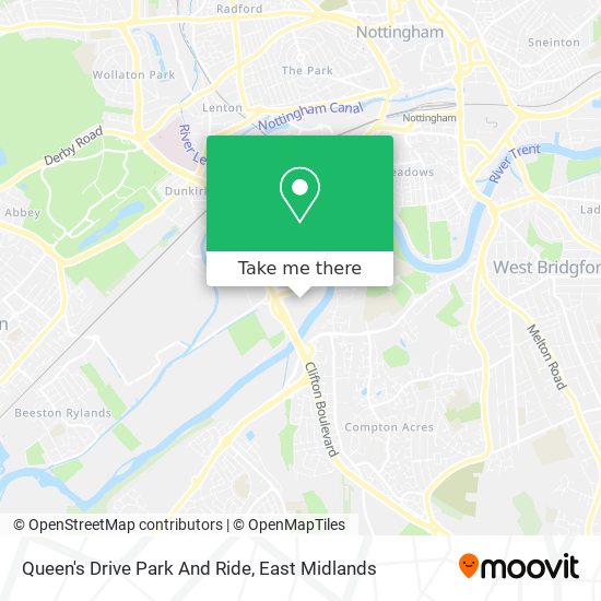 Queen's Drive Park And Ride map