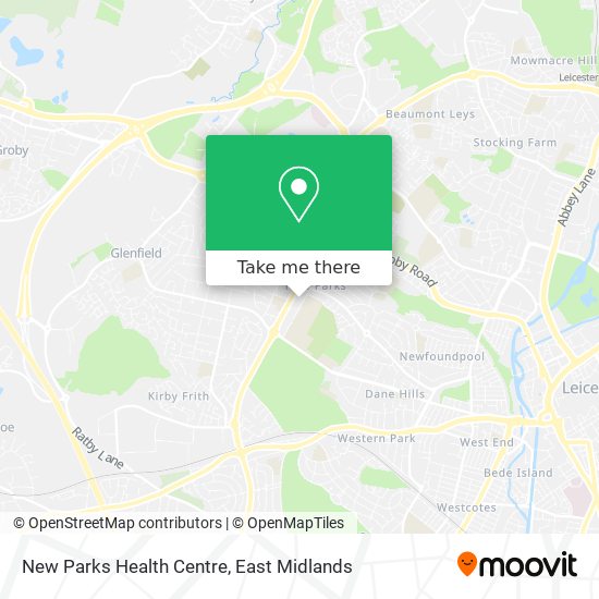 New Parks Health Centre map