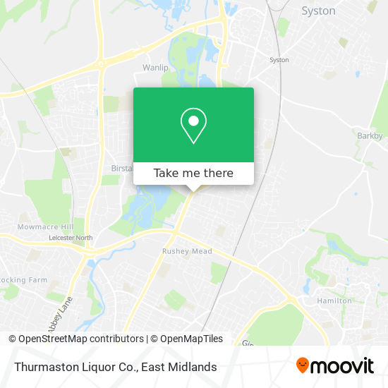 Thurmaston Liquor Co. map