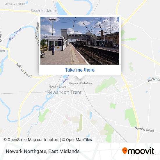 Newark Northgate map