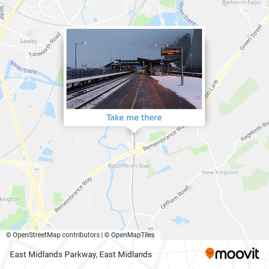 East Midlands Parkway map