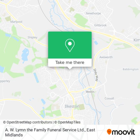 A. W. Lymn the Family Funeral Service Ltd. map