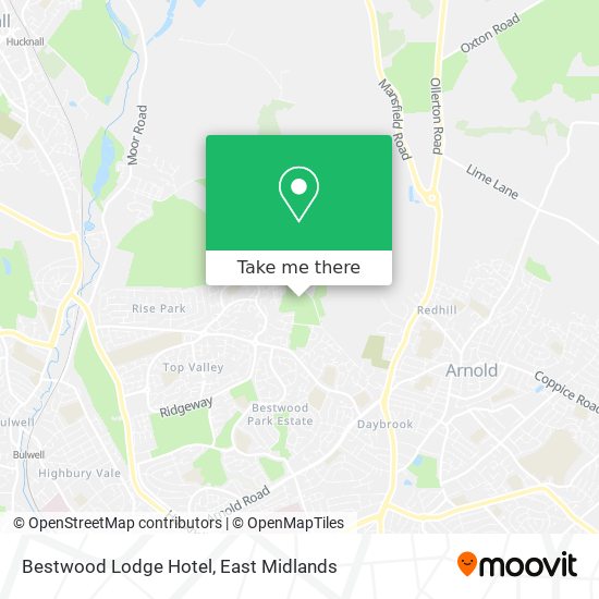 Bestwood Lodge Hotel map