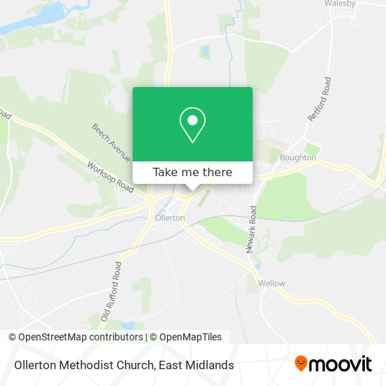 Ollerton Methodist Church map
