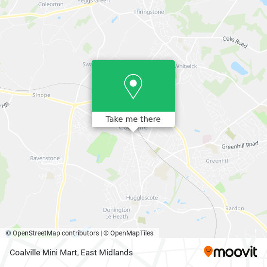 Coalville Mini Mart map