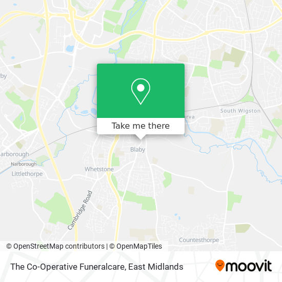 The Co-Operative Funeralcare map