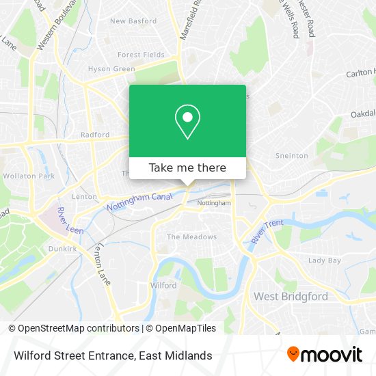 Wilford Street Entrance map
