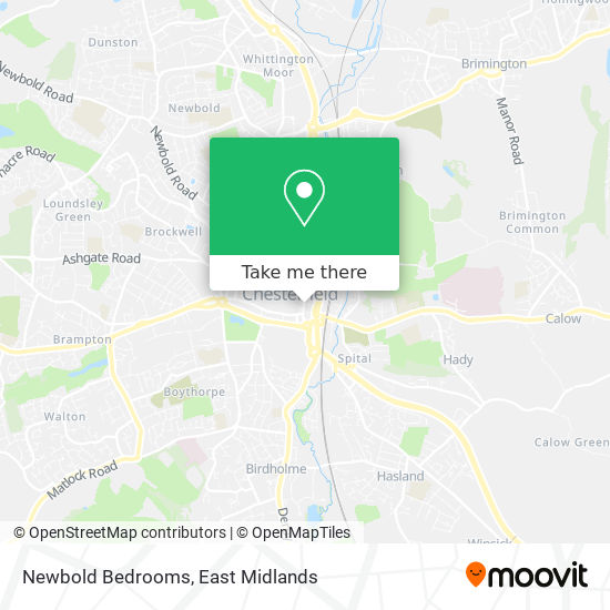 Newbold Bedrooms map