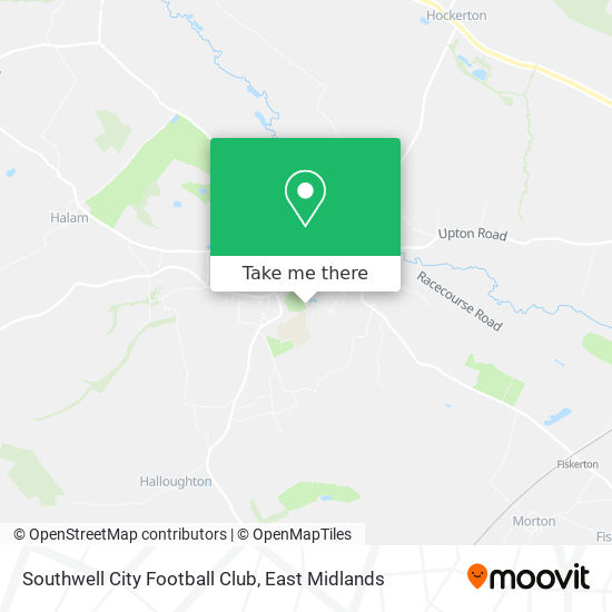 Southwell City Football Club map