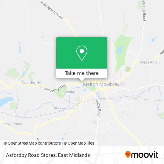 Asfordby Road Stores map